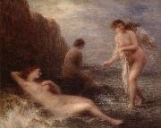 Henri Fantin-Latour Au bord de la mer painting